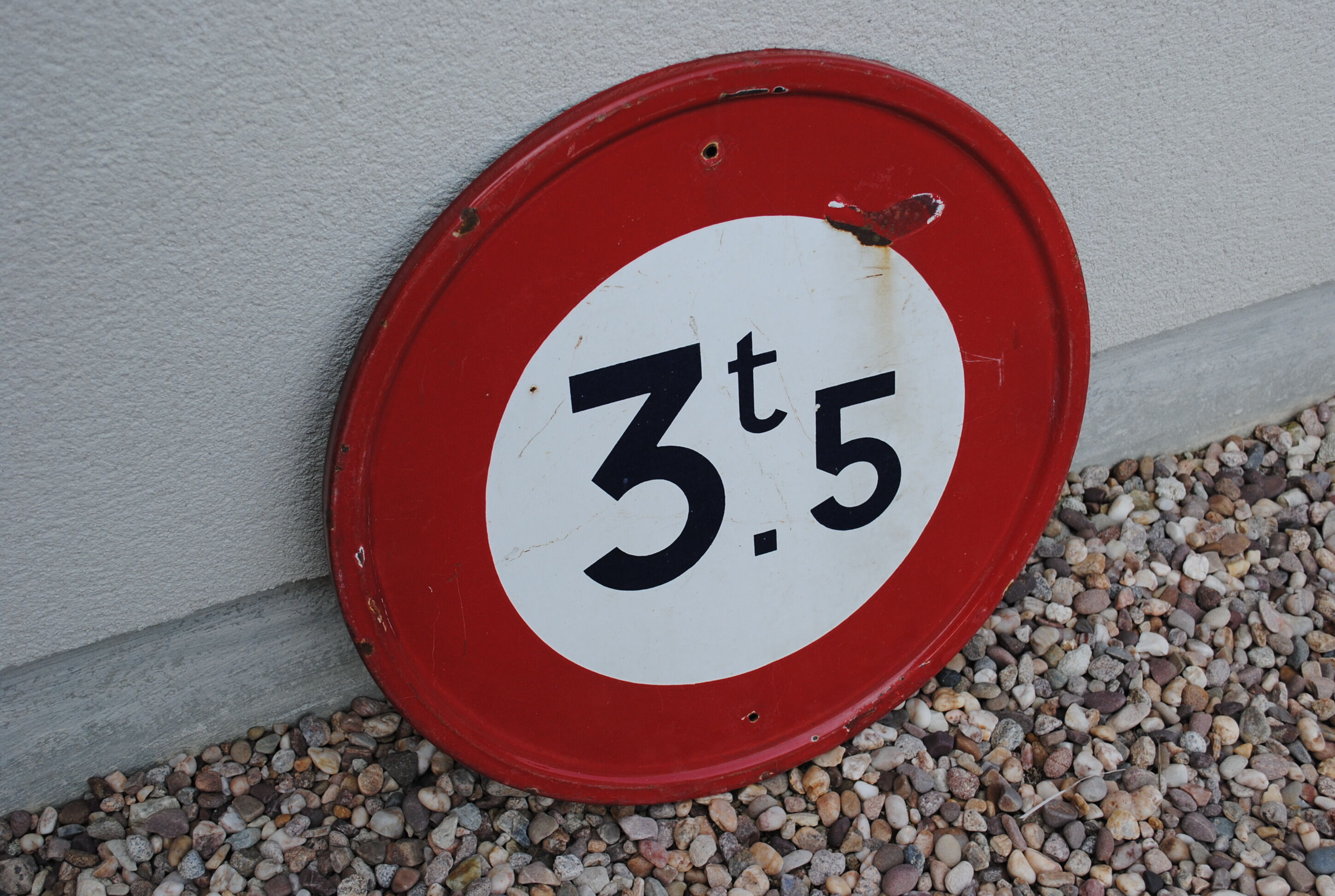 Enamelled sign road signs 1957