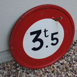 Enamelled sign road signs 1957