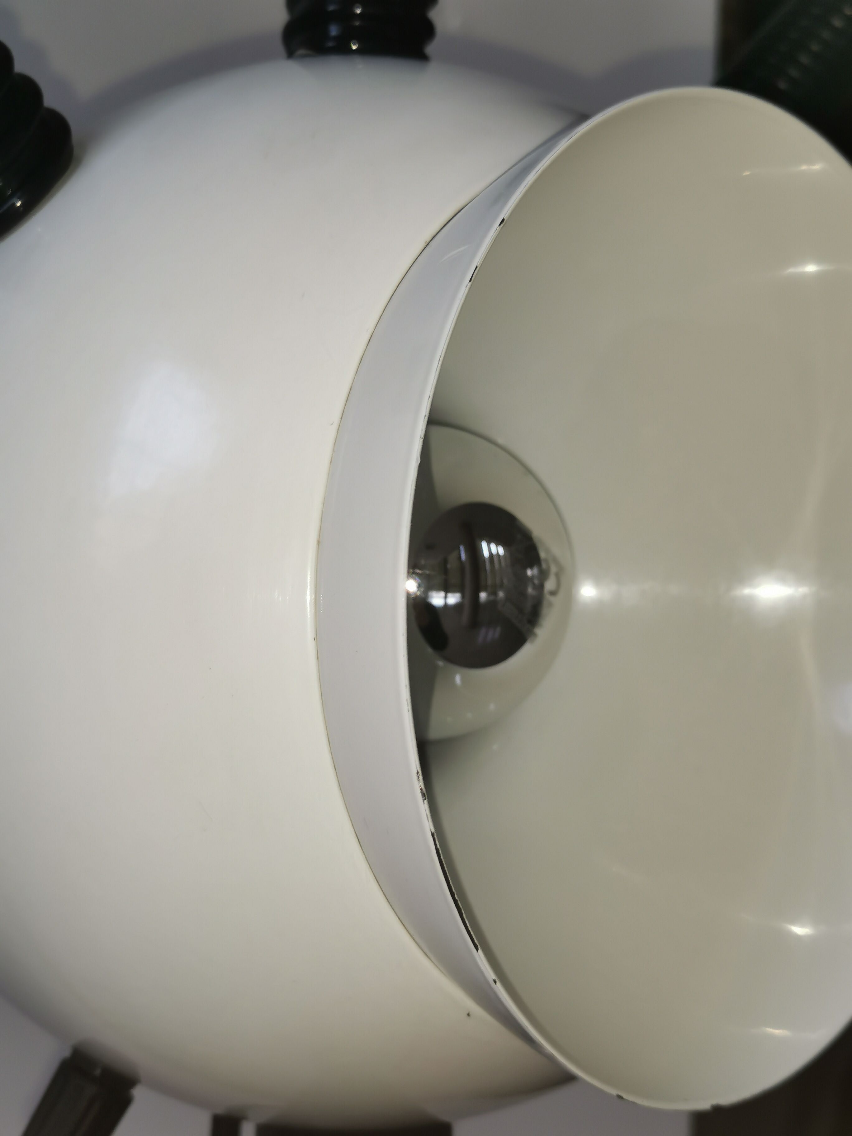 Space age lamp with 4 articulated spots, eyeball, sci-fi, 1970.