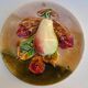 Pear slip plate in relief
