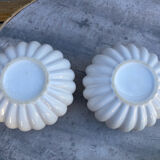 Paire de 2 vases ronds polylobés