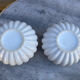 Pair of 2 polylobed round vases