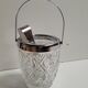 Ice bucket chiseled glass