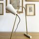 Large Italian table lamp in brass design from the 50s