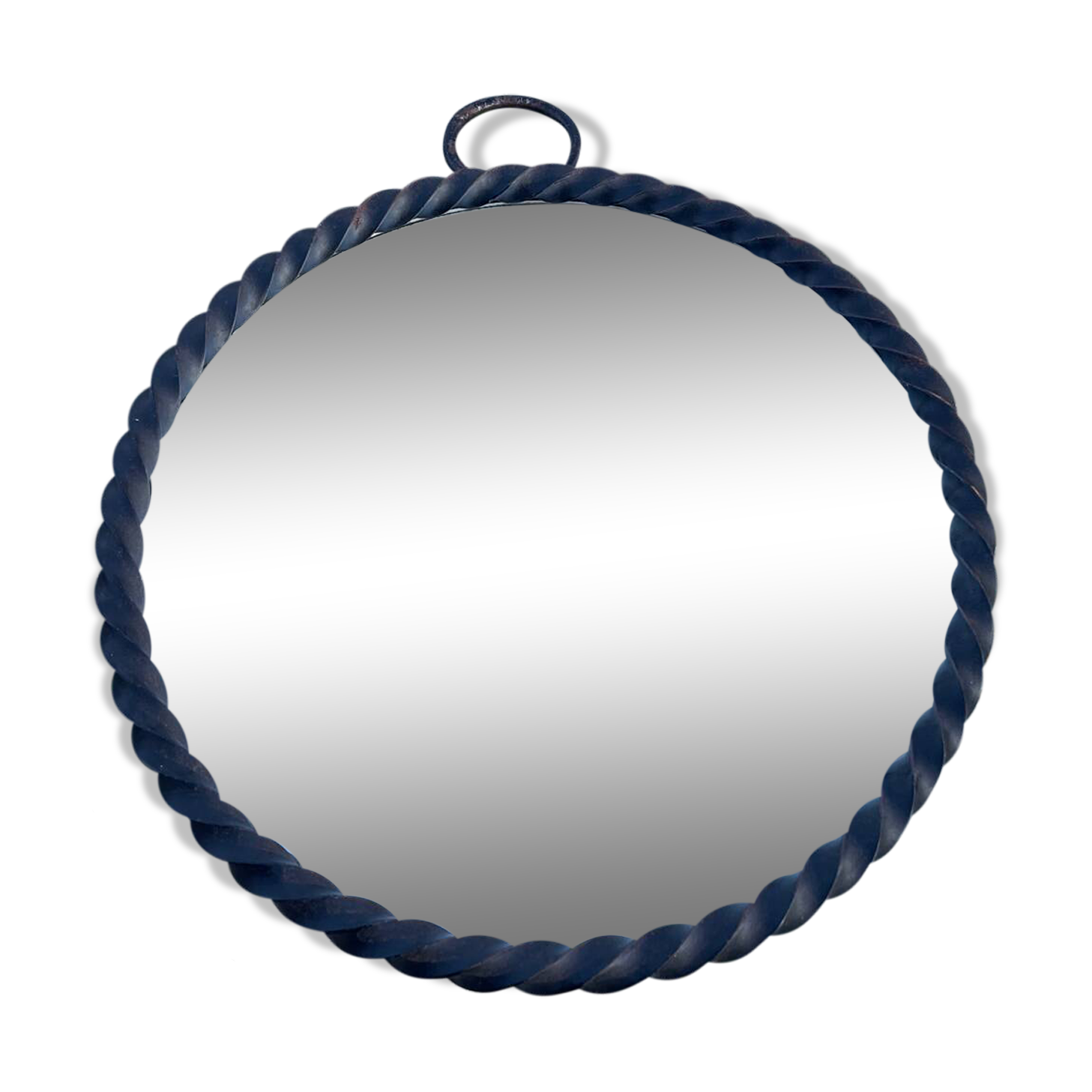 Vintage round mirror 1960 Chaty Vallauris