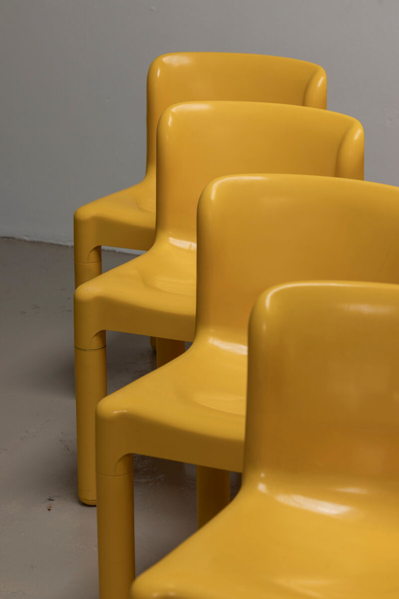 Chairs model 4875 by Carlo Bartoli for Kartell, 1970s, set of 10