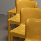 Chairs model 4875 by Carlo Bartoli for Kartell, 1970s, set of 10