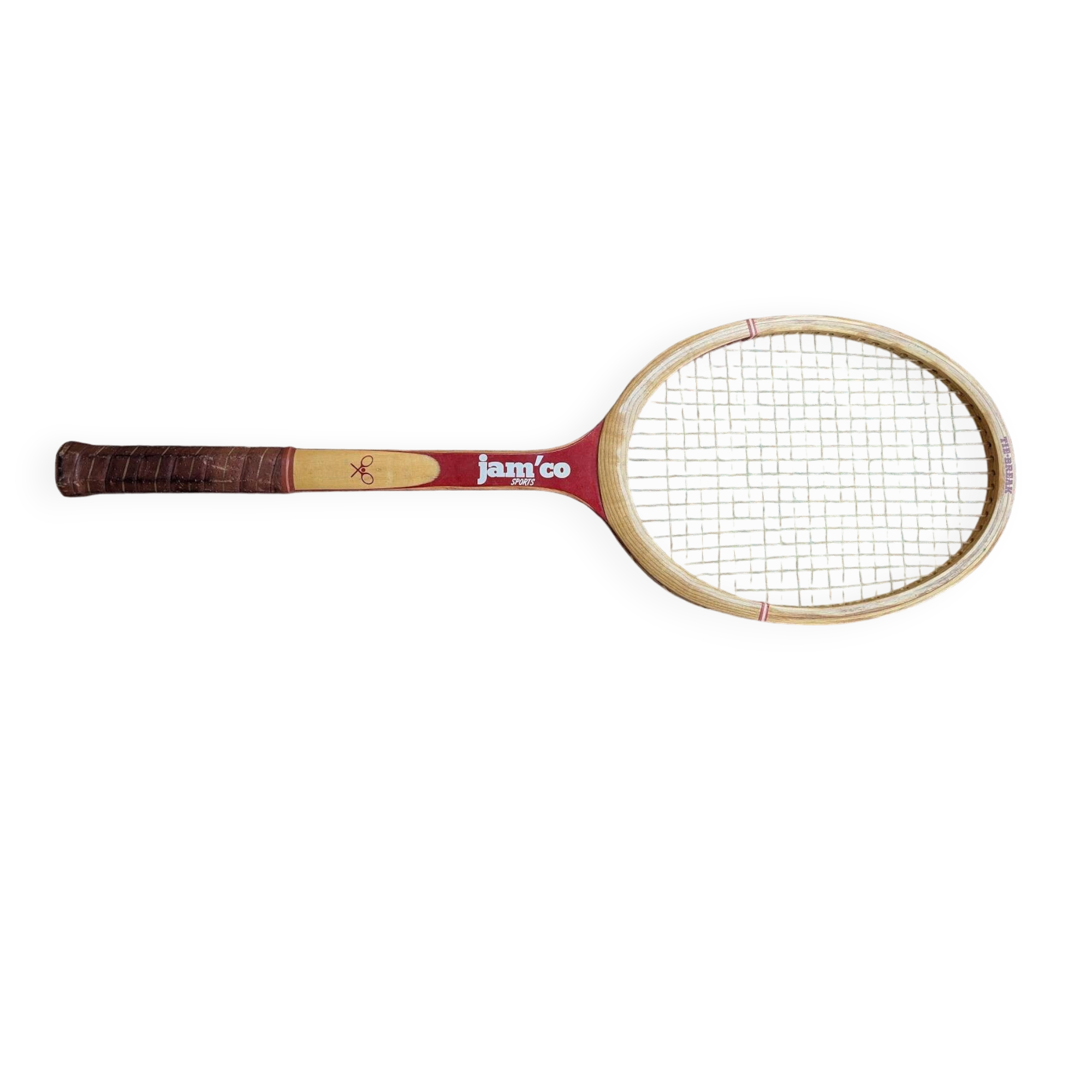 Jam'Co tri-shape tennis racket + leather case