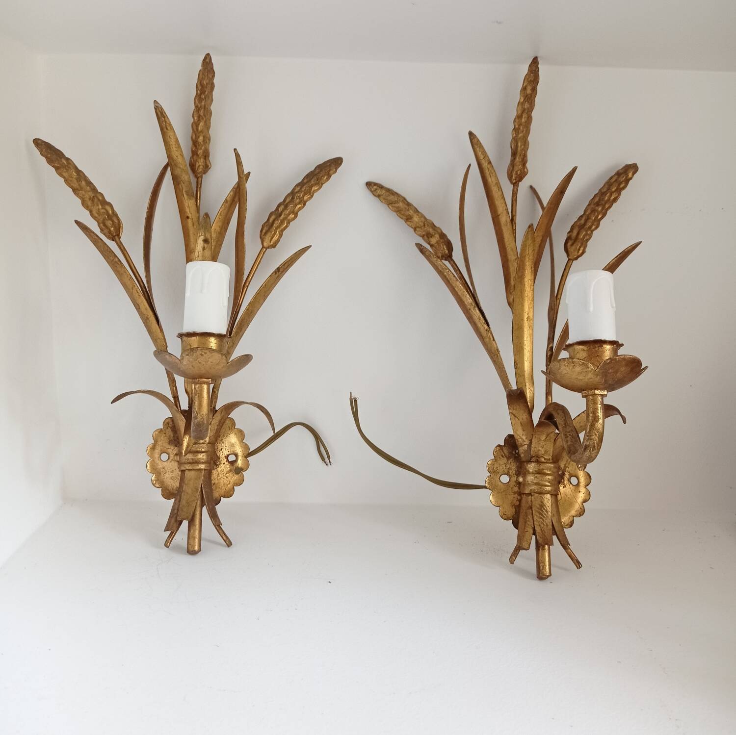 Appliques gerbes de blé dorées