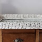 Vintage rattan mirror