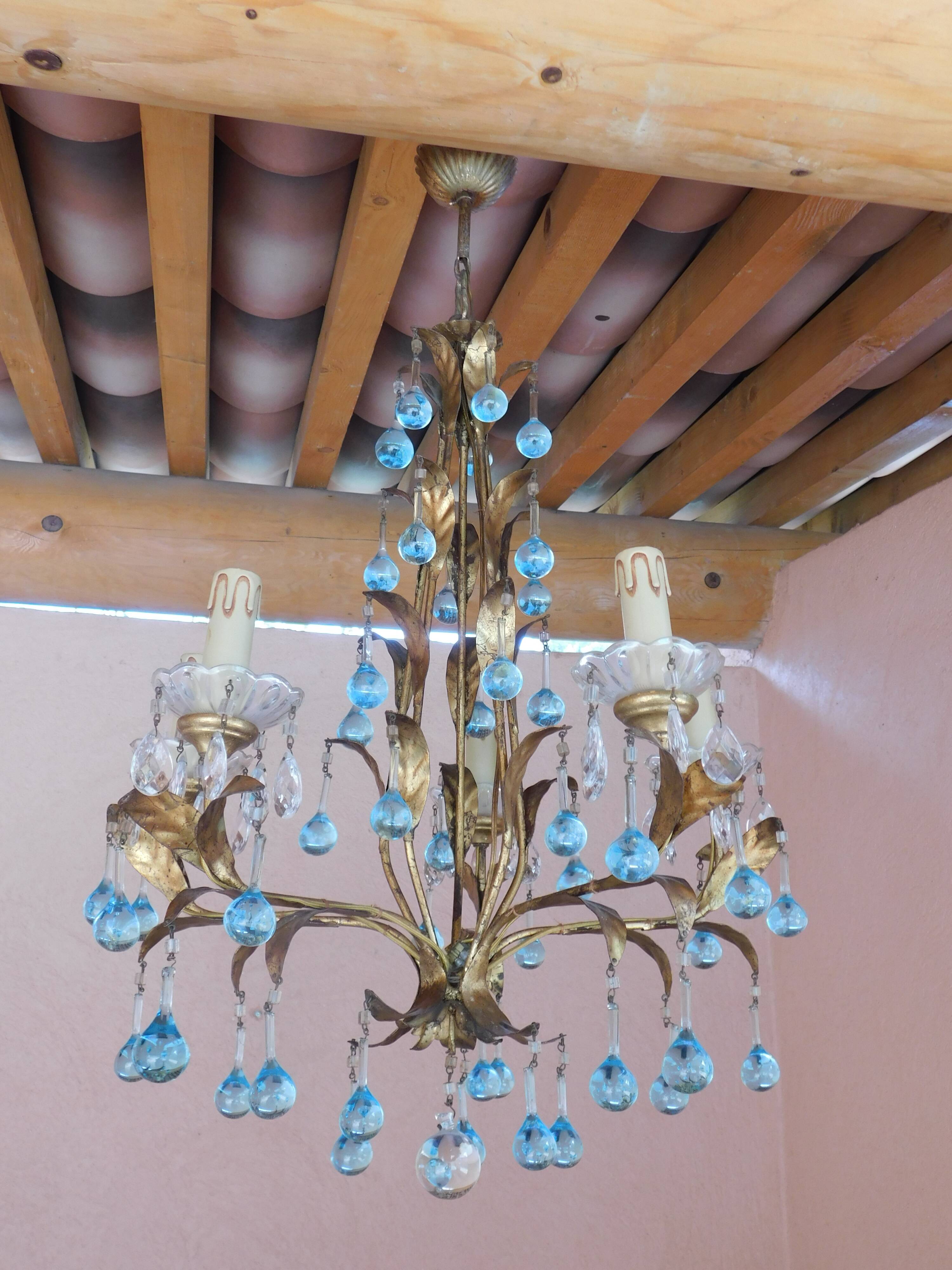 Lustre pampilles Murano