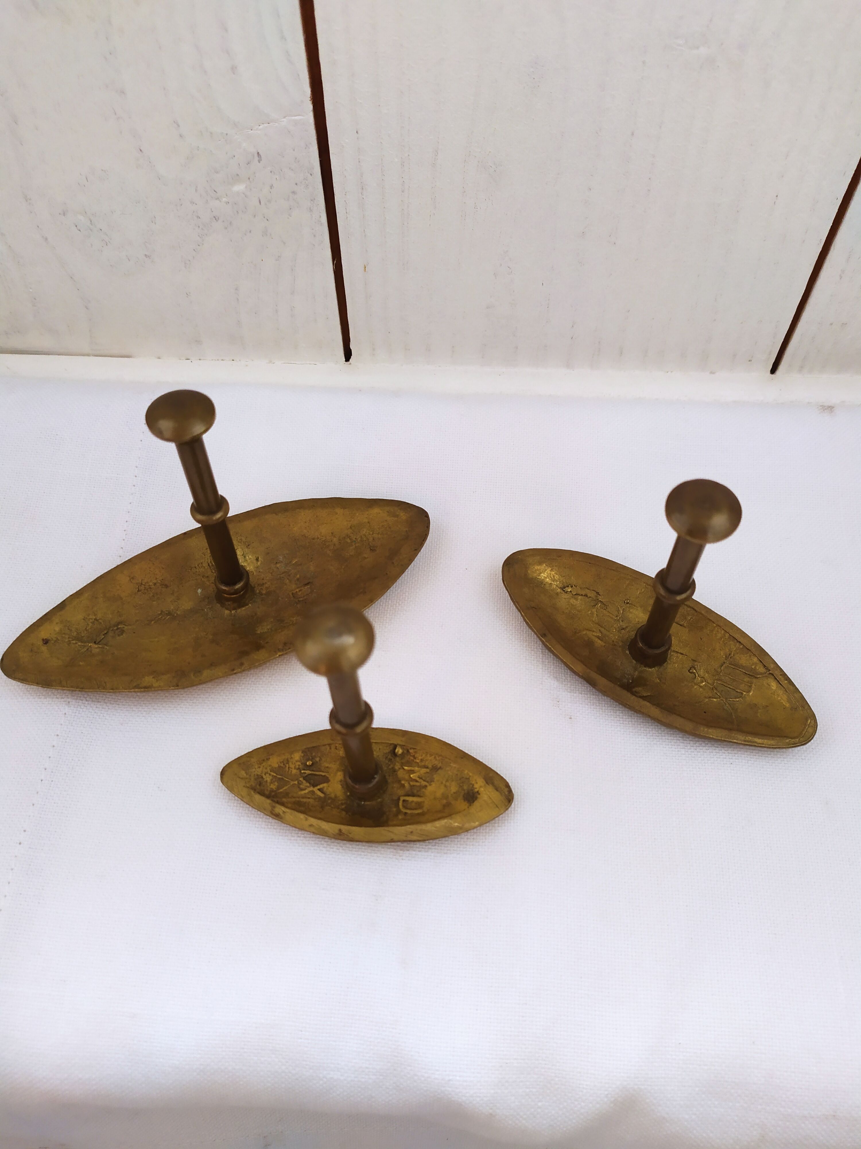 Ancient Bronze Stamp Footprints