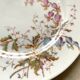 Floral porcelain dessert plates x14