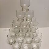 Set of 24 lever glasses