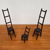 Vintage cast iron art sculptures, set of 3