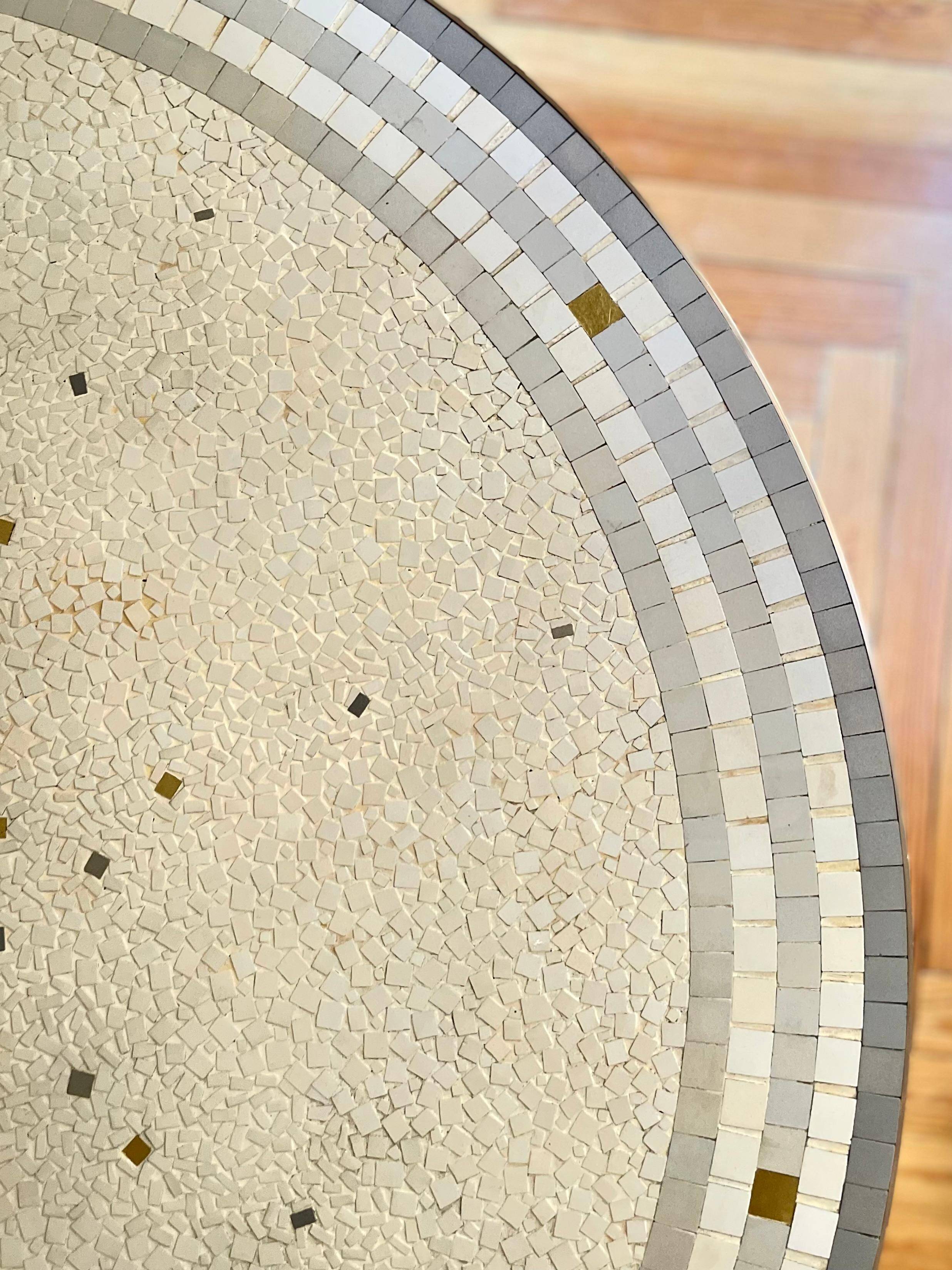 Berthold Müller Mosaic and Brass Table