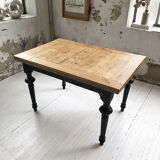 Ancient oak farm table with extensions 218 cm
