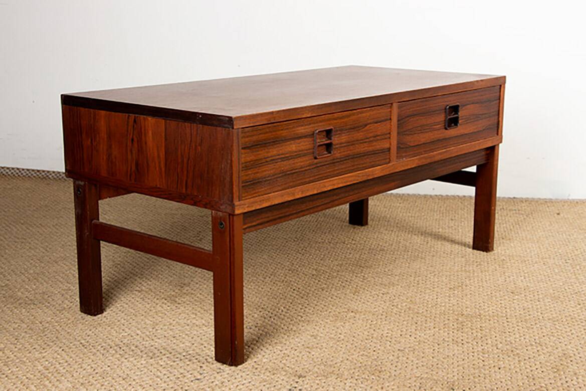 Small chest of drawers, hall or occasional furniture, Danish in rosewood.