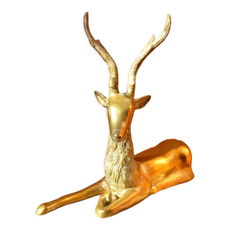 Massive brass deer