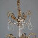Gilded tassels time 1900 bronze chandelier