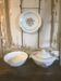 Set of tureen, salad bowl and "Irene" dish in Luneville earthenware