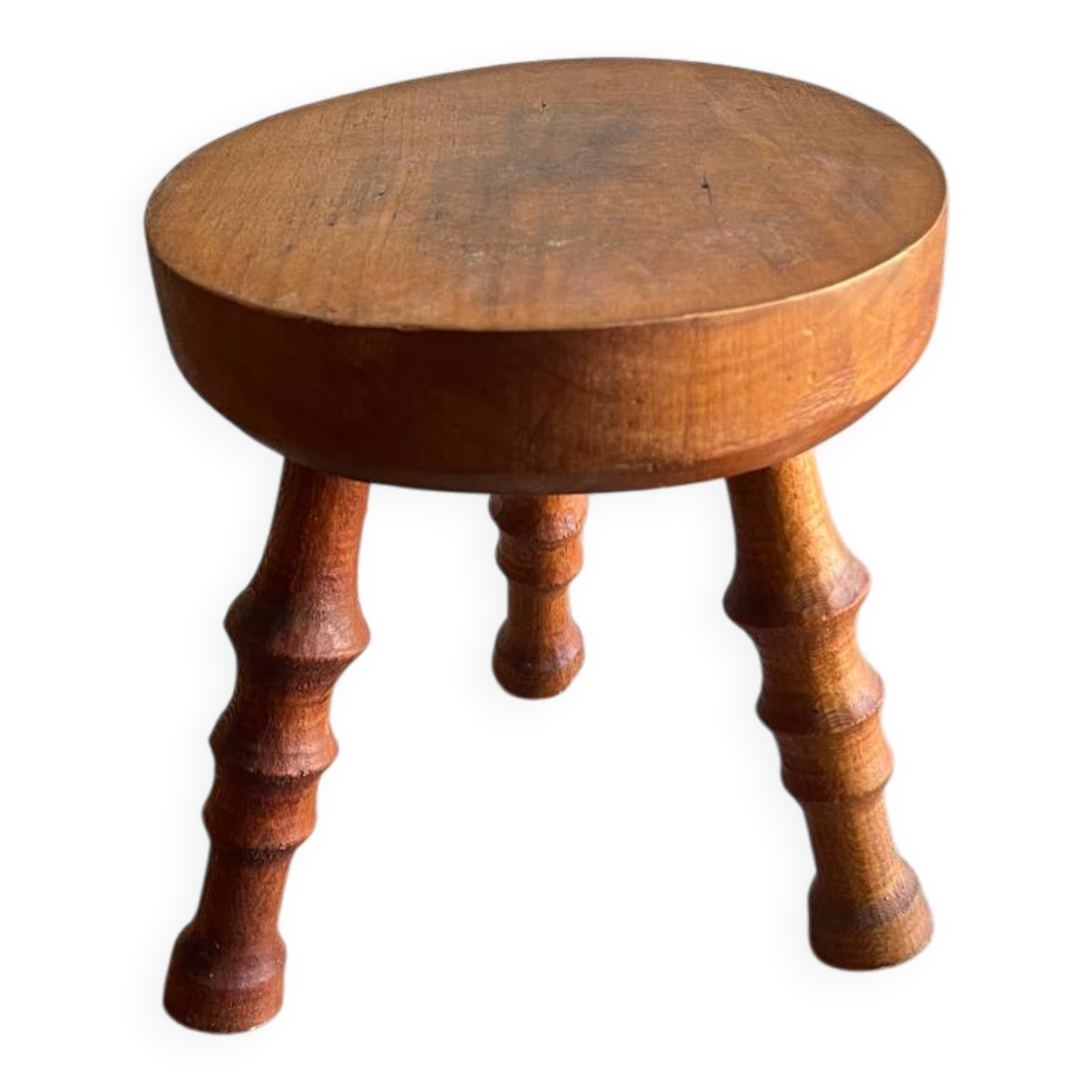 Wooden tripod stool