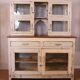 Burmese teak merchant's counter with original white patina.