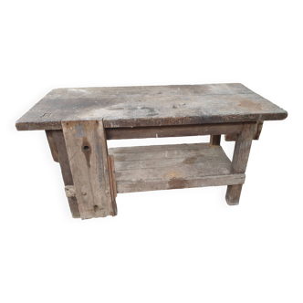 Mid-Century vintage carpenter's workbench