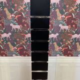 Black steel designer floor lamp 195 CM.