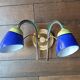 Colourful vintage two-arm wall light