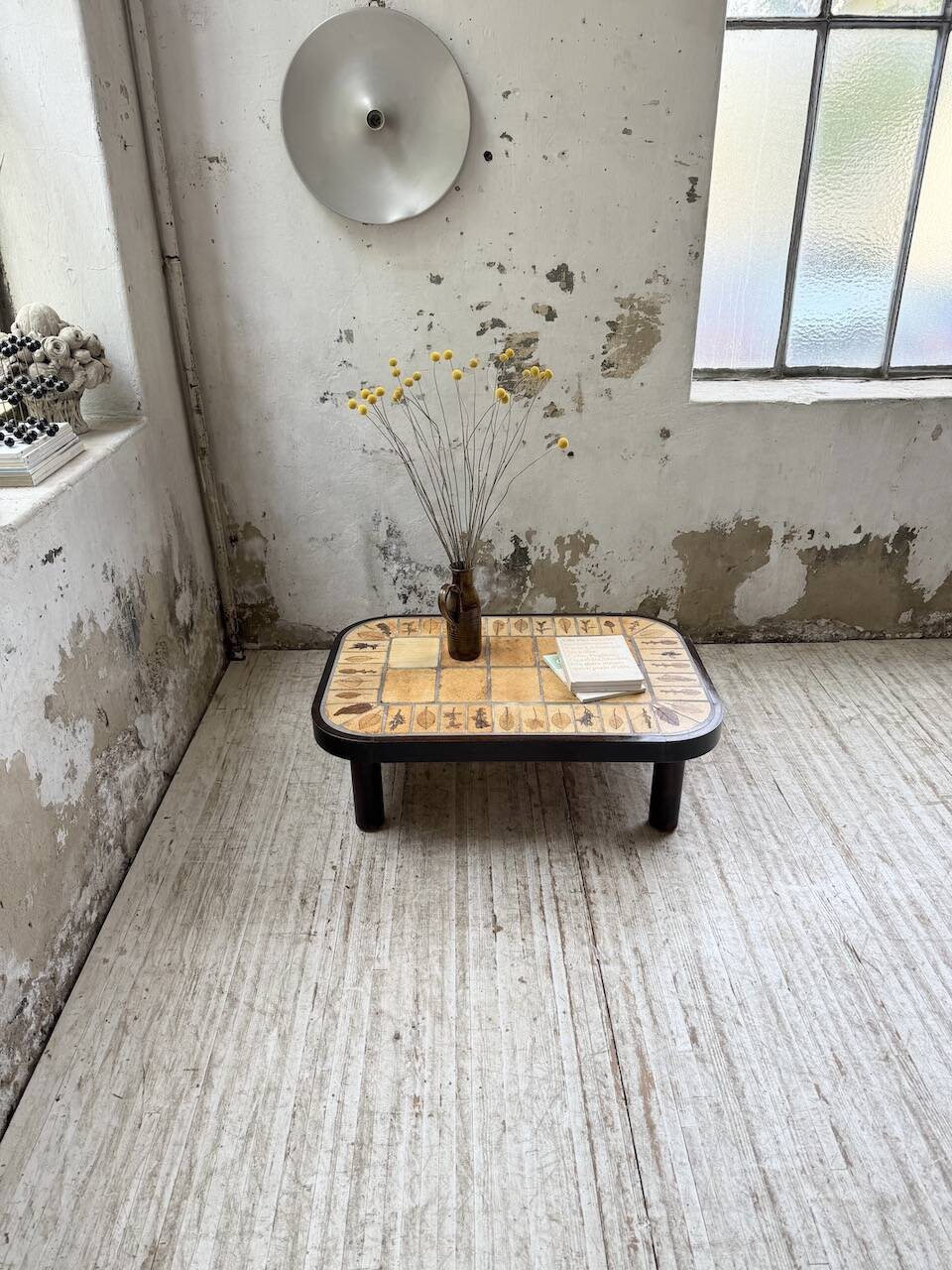 Capron “herbarium” oval coffee table