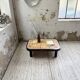 Table basse Capron « herbier » ovale