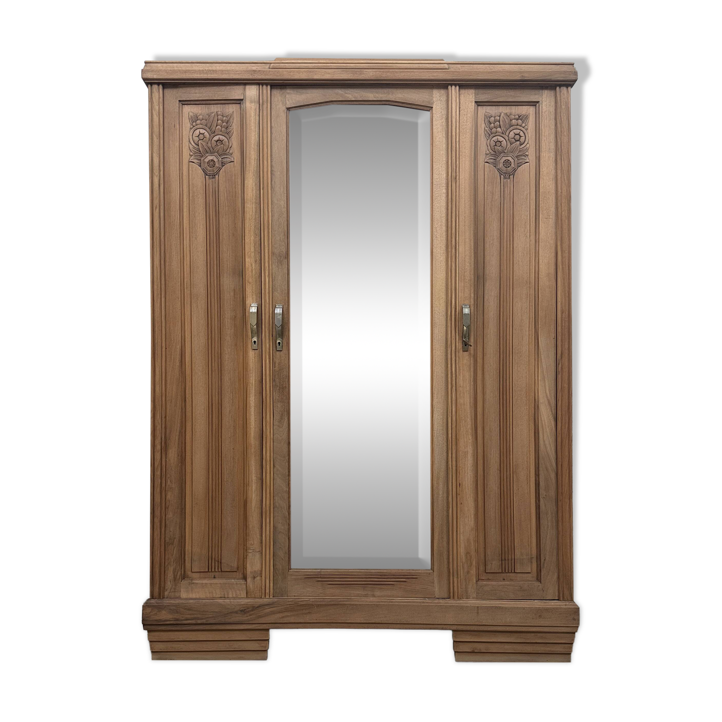 Armoire art déco trois portes (restaurée)