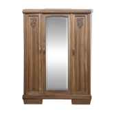 Art Deco wardrobe with three doors (restored)