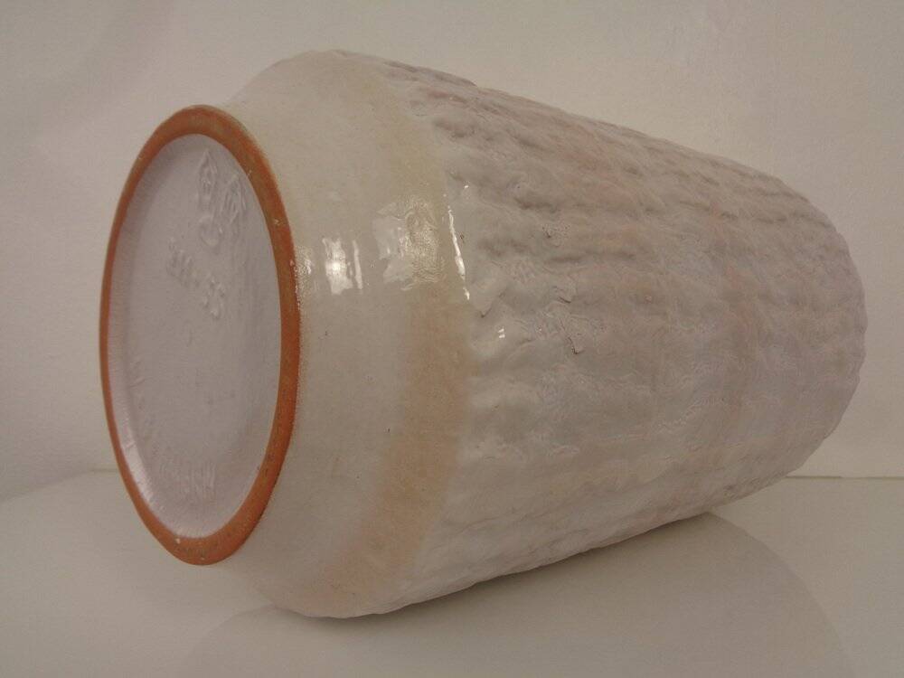 Large White 211-55 Ceramic Vase from Carstens Tönnieshof, 1970s