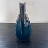 Peacock blue art deco pitcher