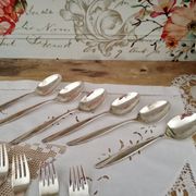 24-piece vintage silver-plated housewife 100 Bader Tafelbestecke Pforzheim