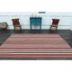Tapis turc Oushak fait main en laine et coton rouge 174x287 des années 1970
