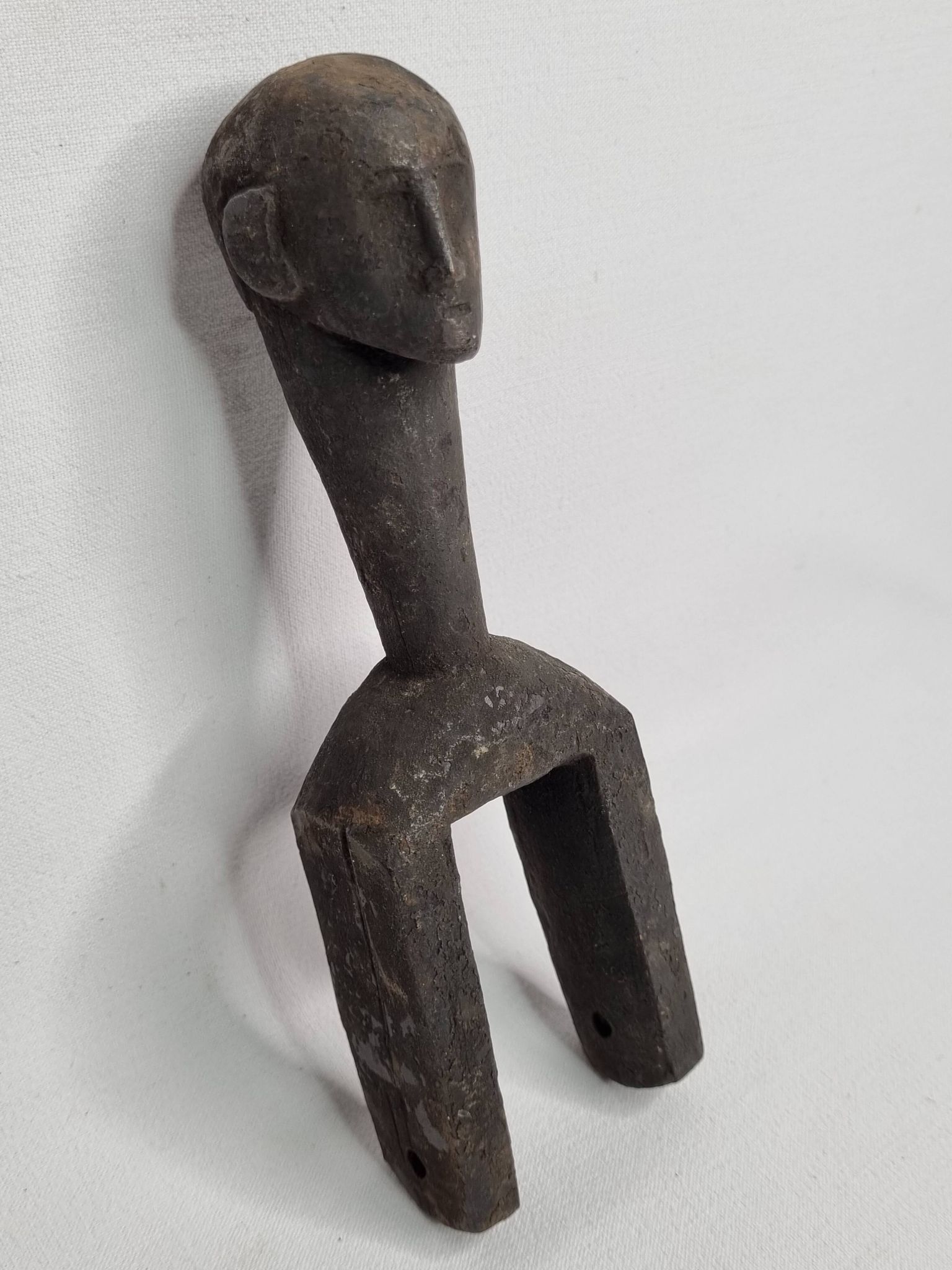 Étrier de poulie de métier à tisser, 21 cm, art tradtionel d'Afrique