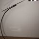 Vintage arc floor lamp with a chrome metal balance, 1970.
