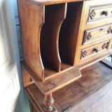 Slope desk with sorter, drawers, storage locker