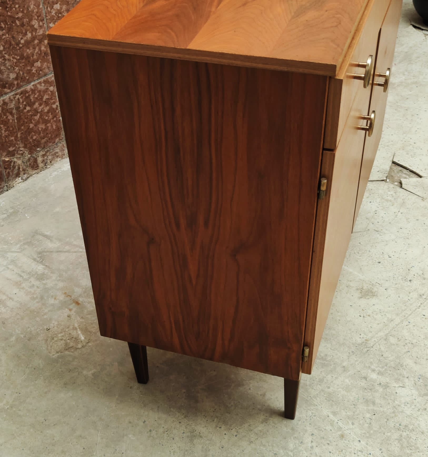 Mid century shoe cabinet | vintage - sidetable