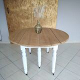 Renovated oak folding table