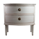Commode gustavienne avec deux tiroirs en gris peints à partir de l’année 1890