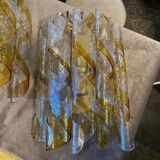 Pair of wall lights AV Mazzega Torciglione Murano