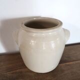 Off-white ancient sandstone pot