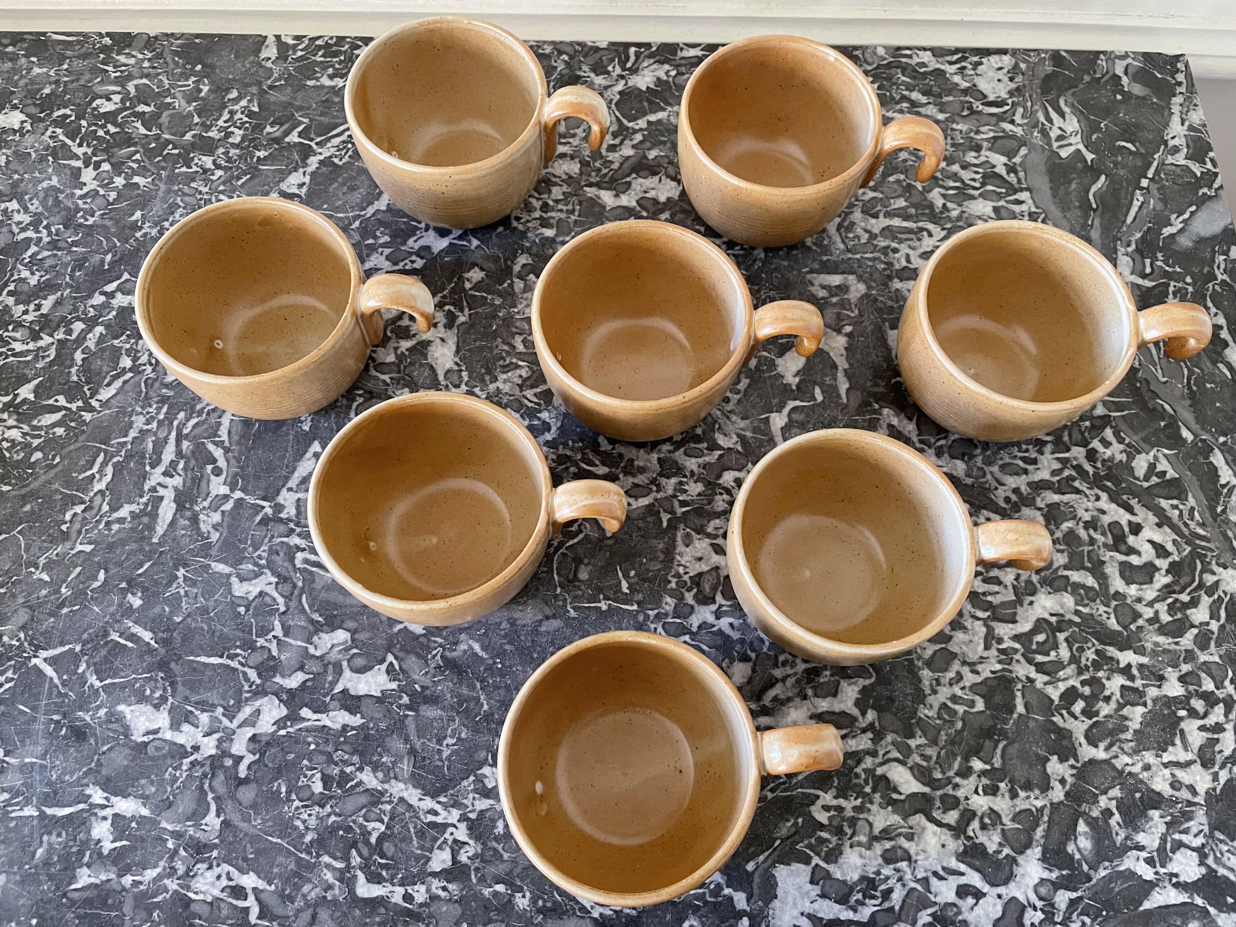 Tasses à thé grès Village France CNP