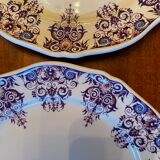 Set of 11 dessert plates St Amand Vieux Rouen