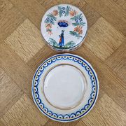 Old butter dish Henriot Quimper earthenware from Brittany