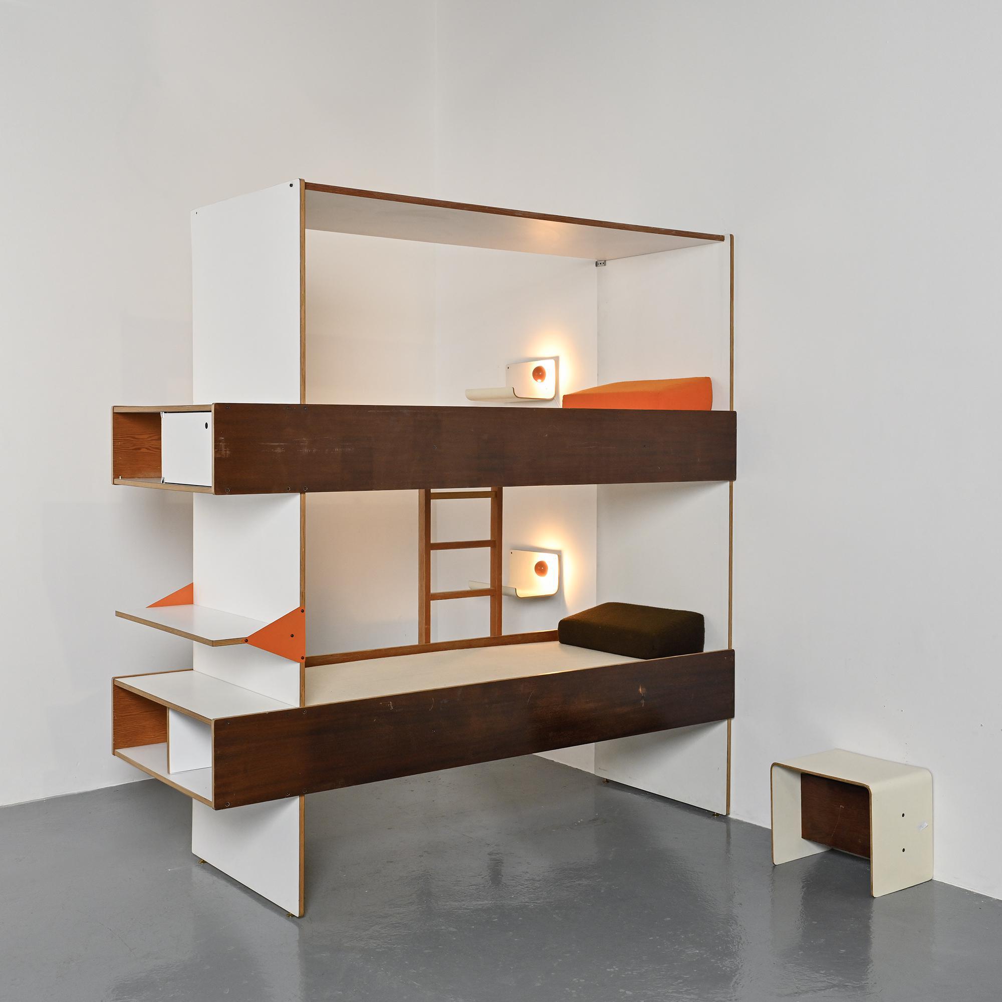 Lit superposé par Pierre Guariche, édition Negroni, circa 1968